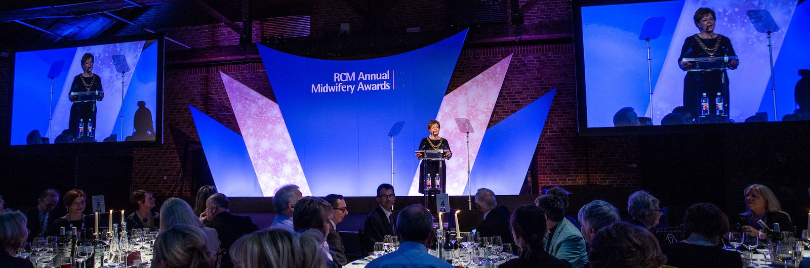 RCM President speaking at the RCM Annual Midwifery Awards 2018